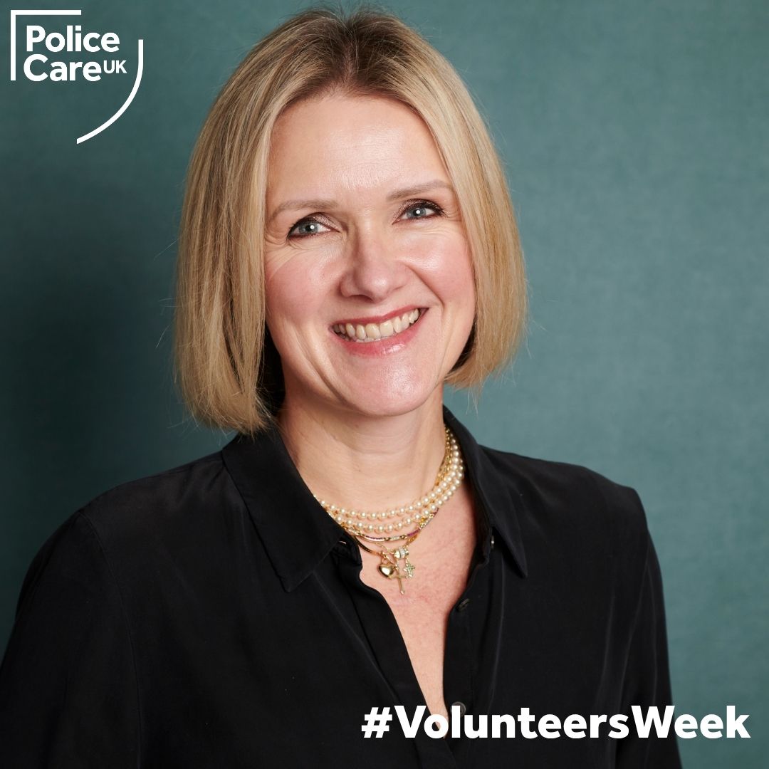 Police Care UK Trustee Ruth McNee smiles for the camera for a portrait picture